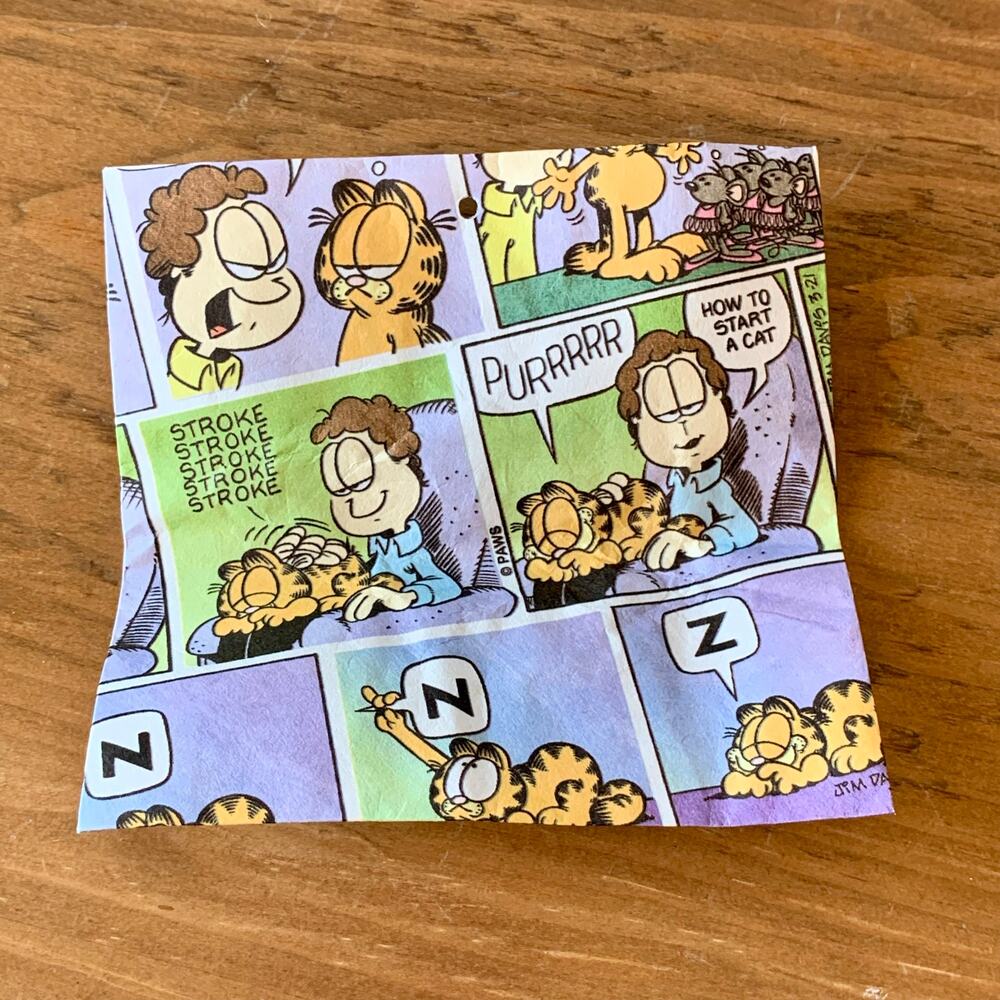 Garfield the Cat Paper Mache Women's Bracelet Cartoon Strip Stretch Band Vintage - Picture 5 of 9